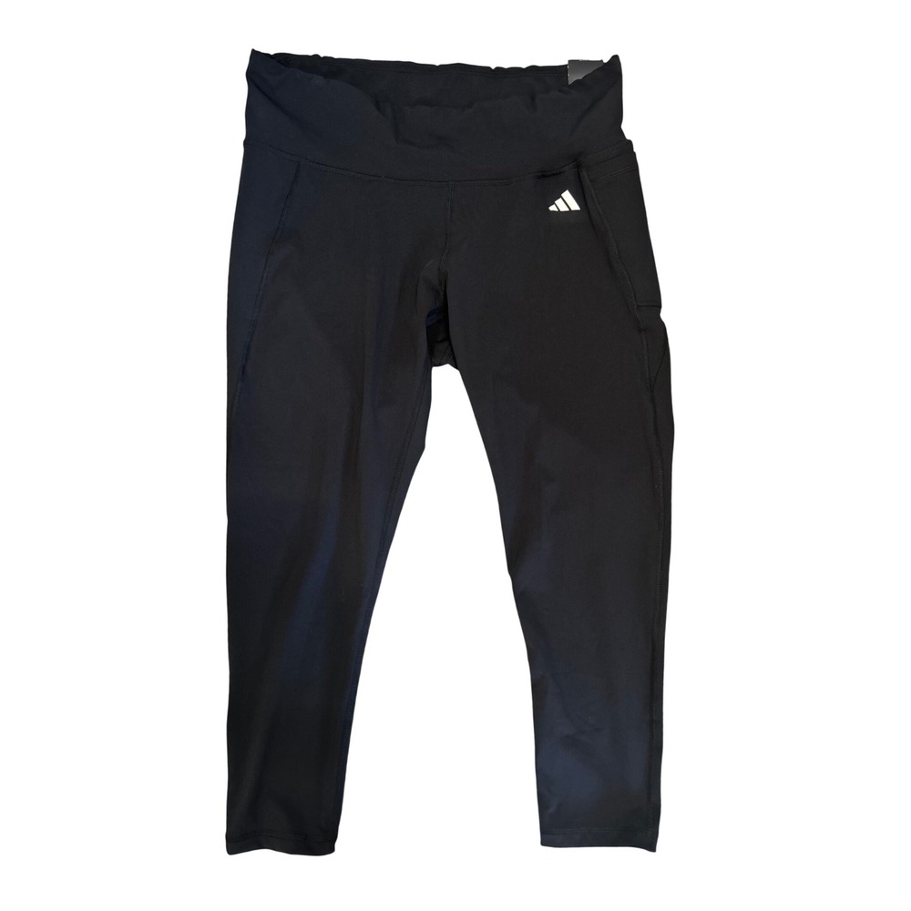 Adidas Womens Tight Fit Training Tights Black High Rise 2X NEW with tags